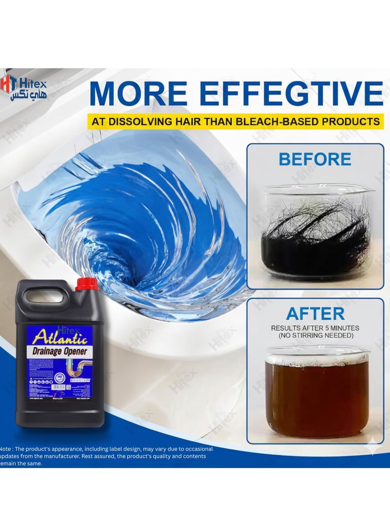 Hitex Drainage Opener 5kg | Powerful Drain Cleaner for Kitchen, Bathroom & Floor Drains | Dissolves Grease, Hair, Oil, and Soap Scum | High-Density Formula for Fast Action - Image 2